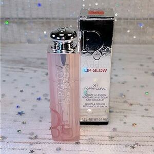 Dior Addict Lip Glow Lip Balm, 061 Poppy Coral, New In Box